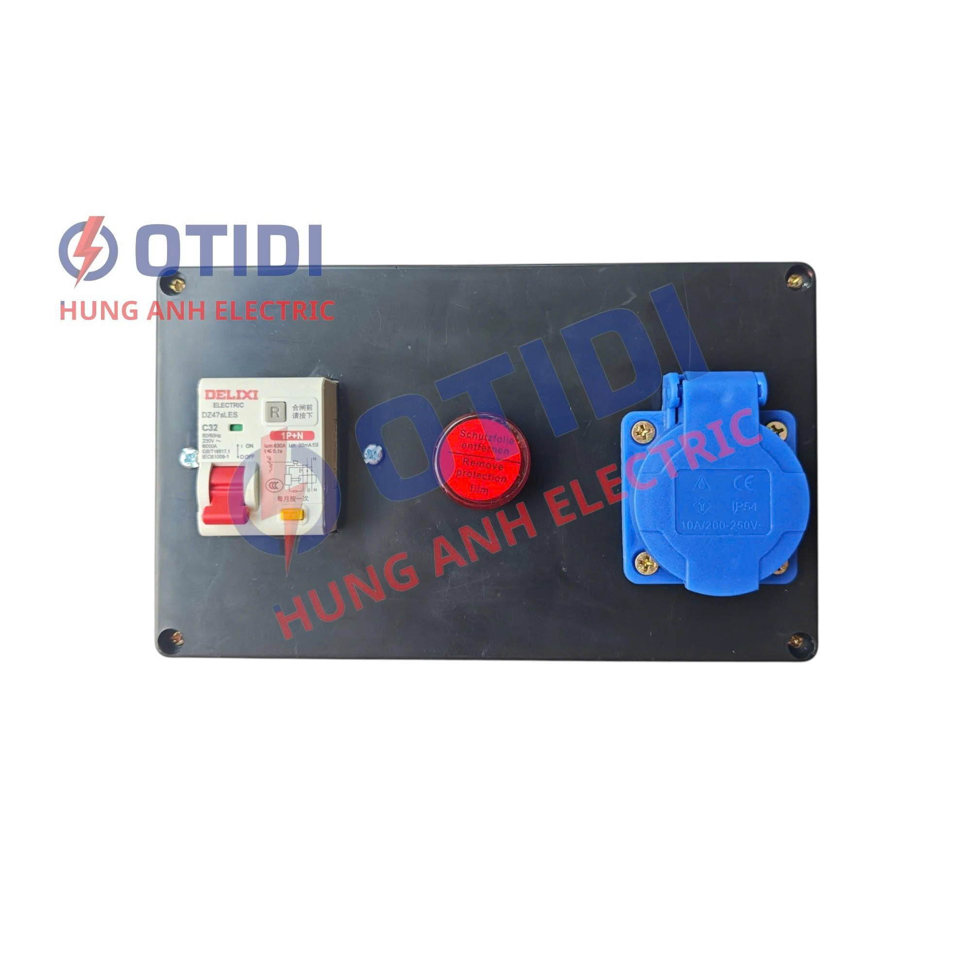 Hộp Điện Sạc Cố Định 16A Cho Bộ Sạc Cầm Tay – Mã HDD.0101-F (Vỏ Đen) | Ổ Cắm Type F Chuẩn Châu Âu, Đức, Hàn Cho BYD, VinFast - Ảnh 3