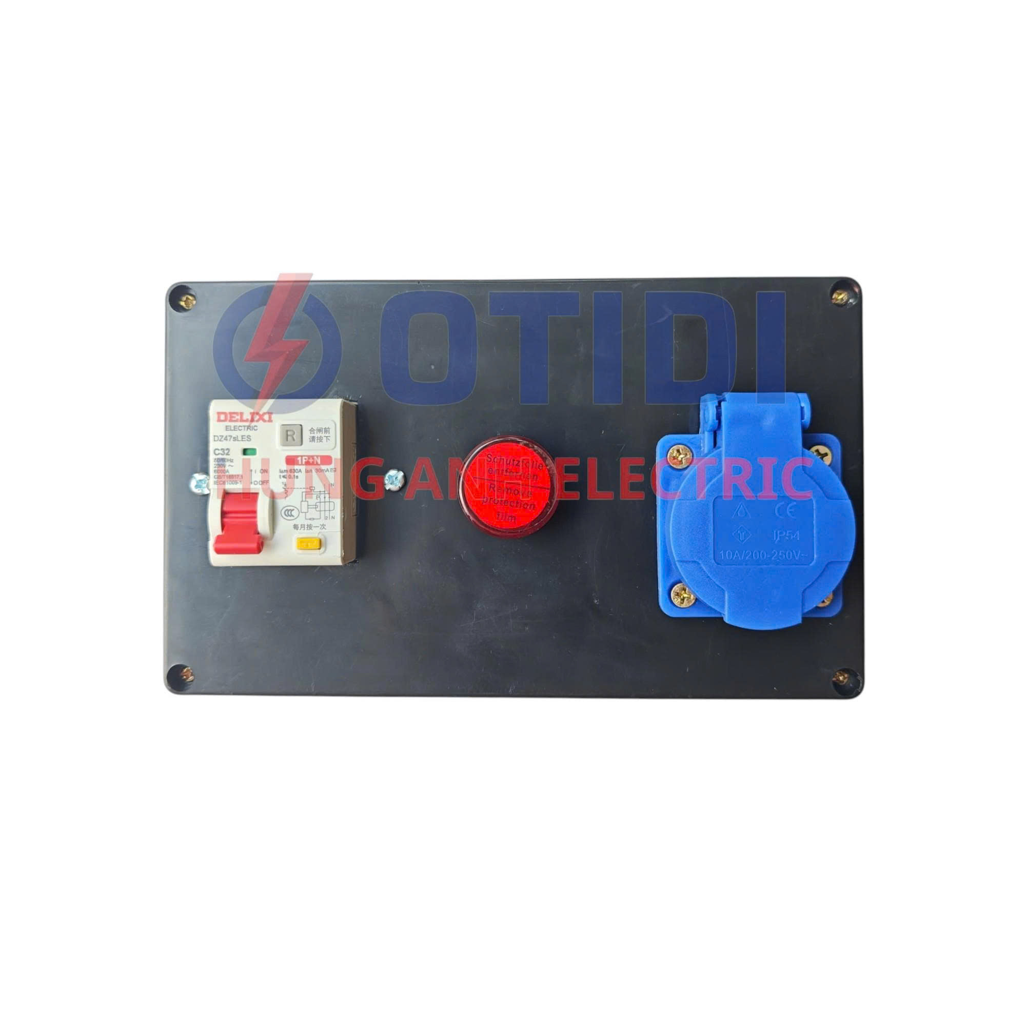 Hộp Điện Sạc Cố Định 16A Cho Bộ Sạc Cầm Tay – Mã HDD.0101-F (Vỏ Đen) | Ổ Cắm Type F Chuẩn Châu Âu, Đức, Hàn Cho BYD, VinFast - Ảnh 2
