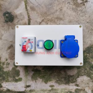 Hộp Điện Sạc Cố Định 16A Cho Bộ Sạc Cầm Tay – Mã HDT.0101-B (Vỏ Trắng) | Ổ Cắm Type B Chuẩn Mỹ, Nhật Cho VinFast VF3, Jaecoo J7, Wuling Mini